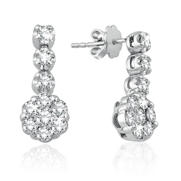 0.55 Karat Pırlanta Fantezi Küpe