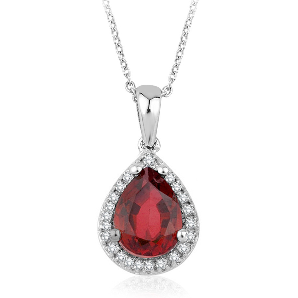 1.93 Karat Pırlanta Yakut Kolye