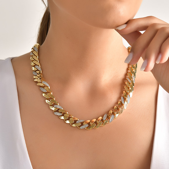 3.33 Karat Pırlanta Zincir Gerdanlık 4